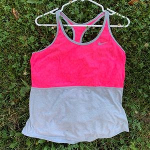 Hot Pink & Grey Nike Tanktop